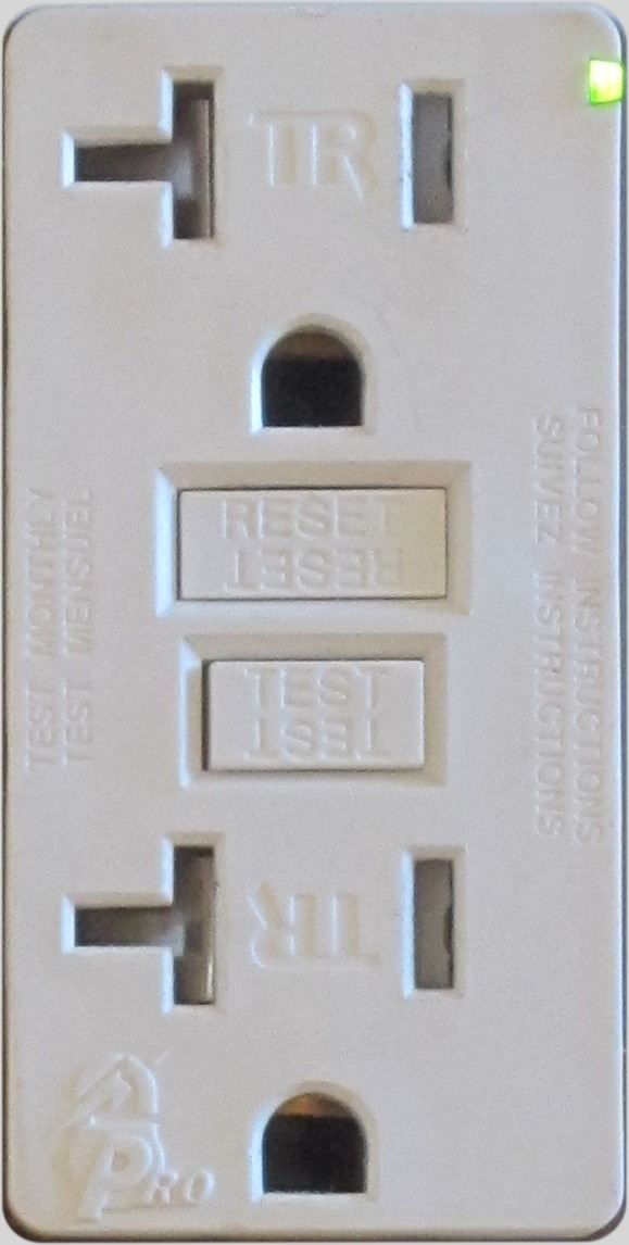 tamper-resistant GFCI electrical receptacles
